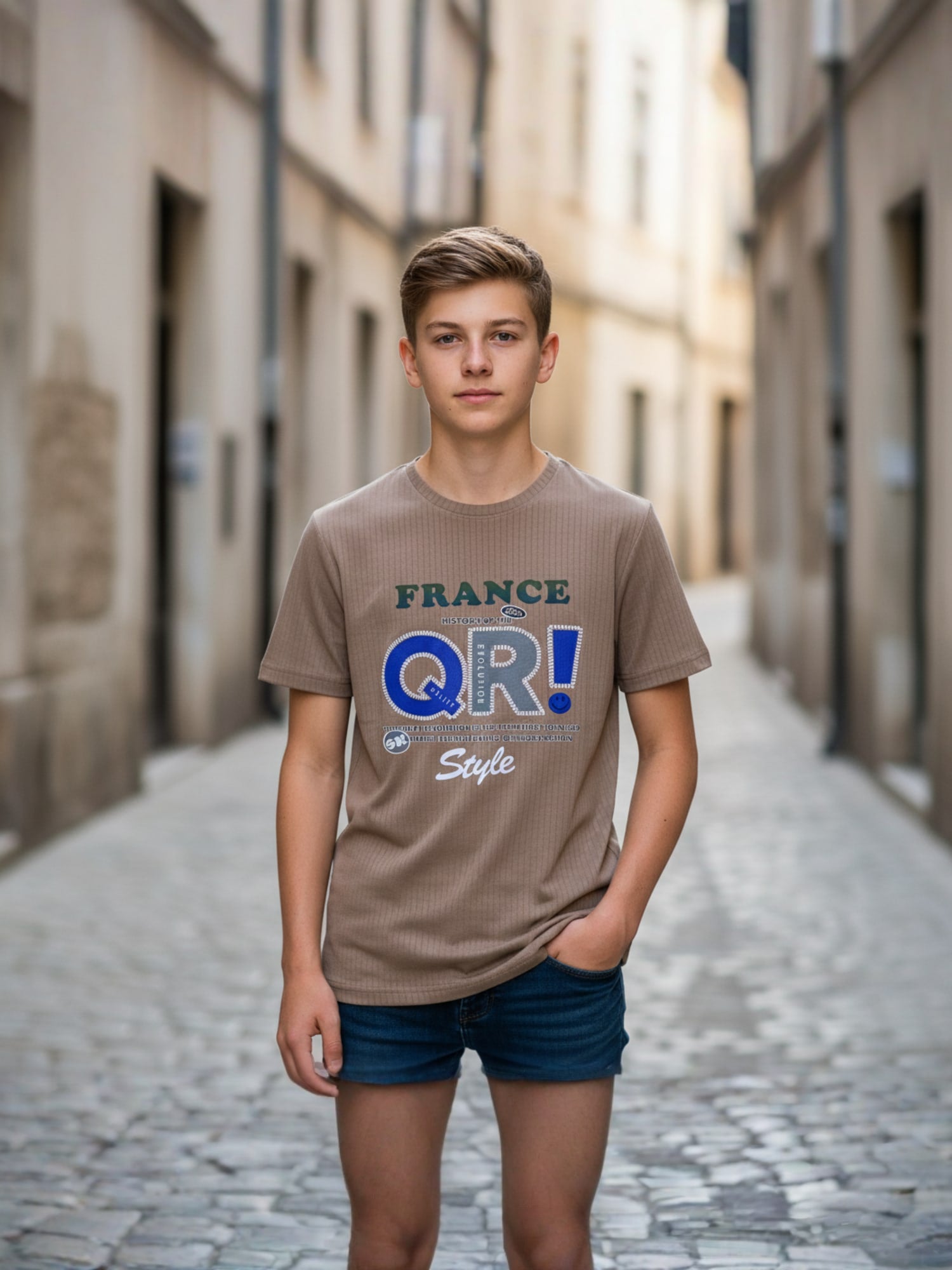 BROWN REGULAR T-SHIRT
