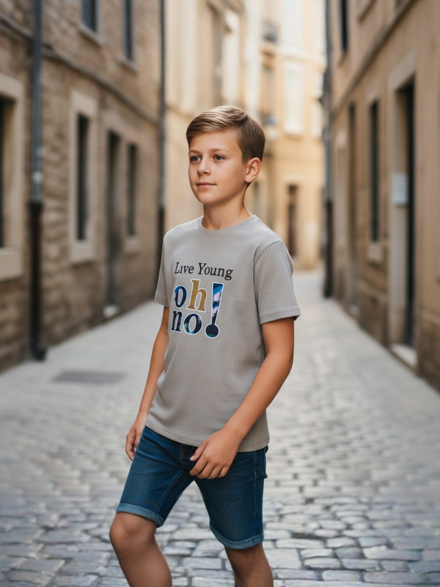 BEIGE REGULAR T-SHIRT
