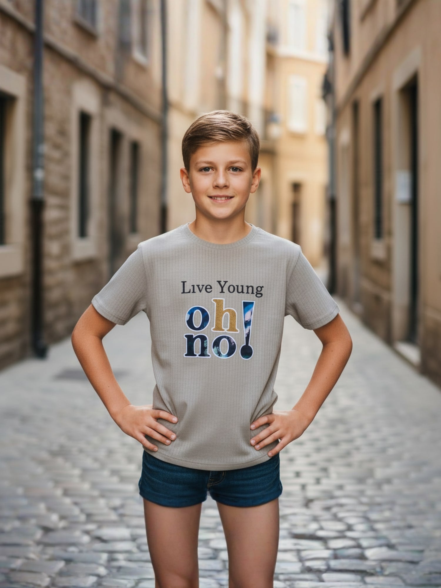 BEIGE REGULAR T-SHIRT