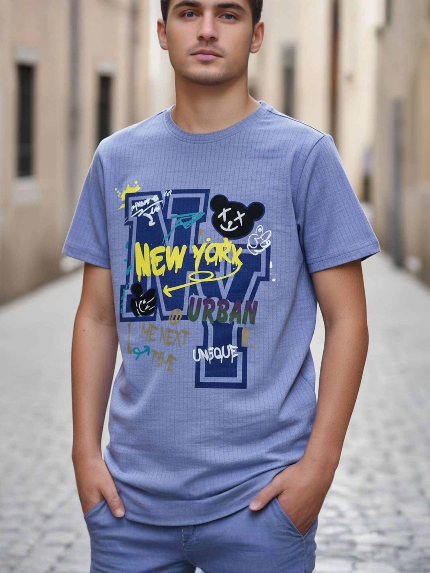 BLUE REGULAR T-SHIRT