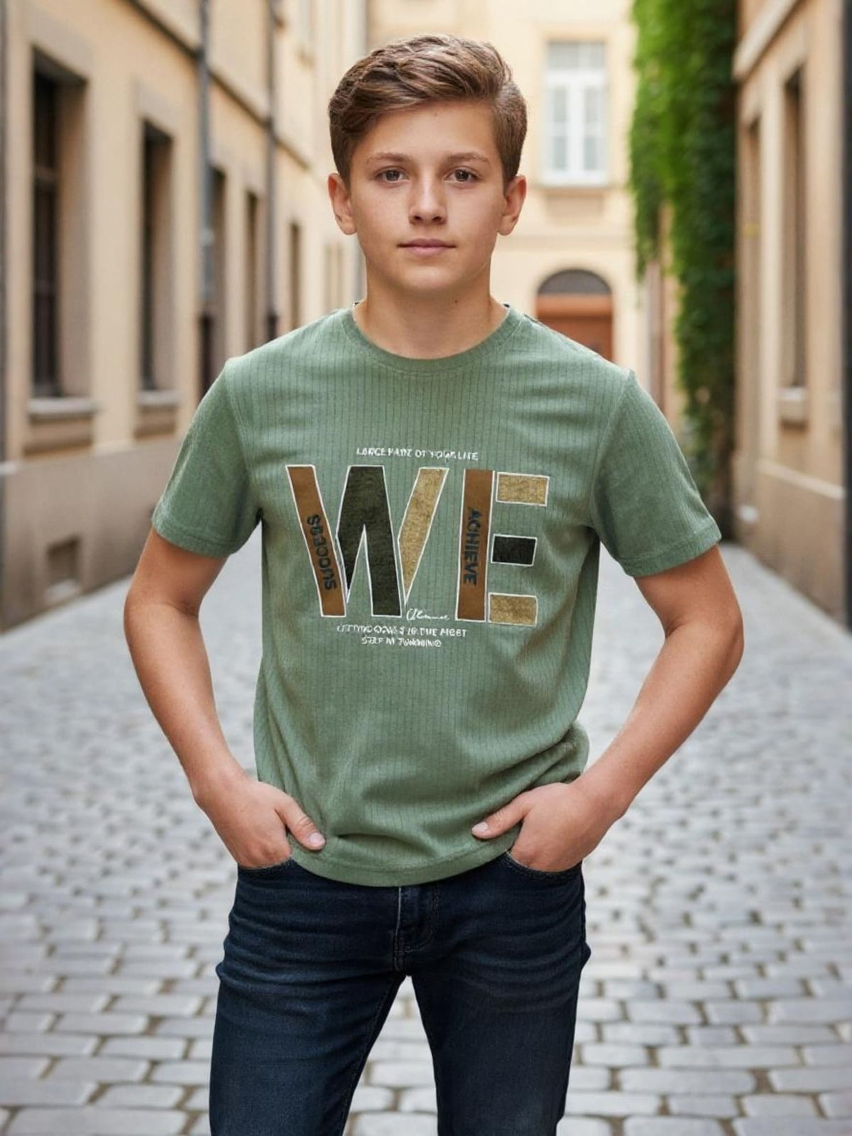 GREEN REGULAR T-SHIRT