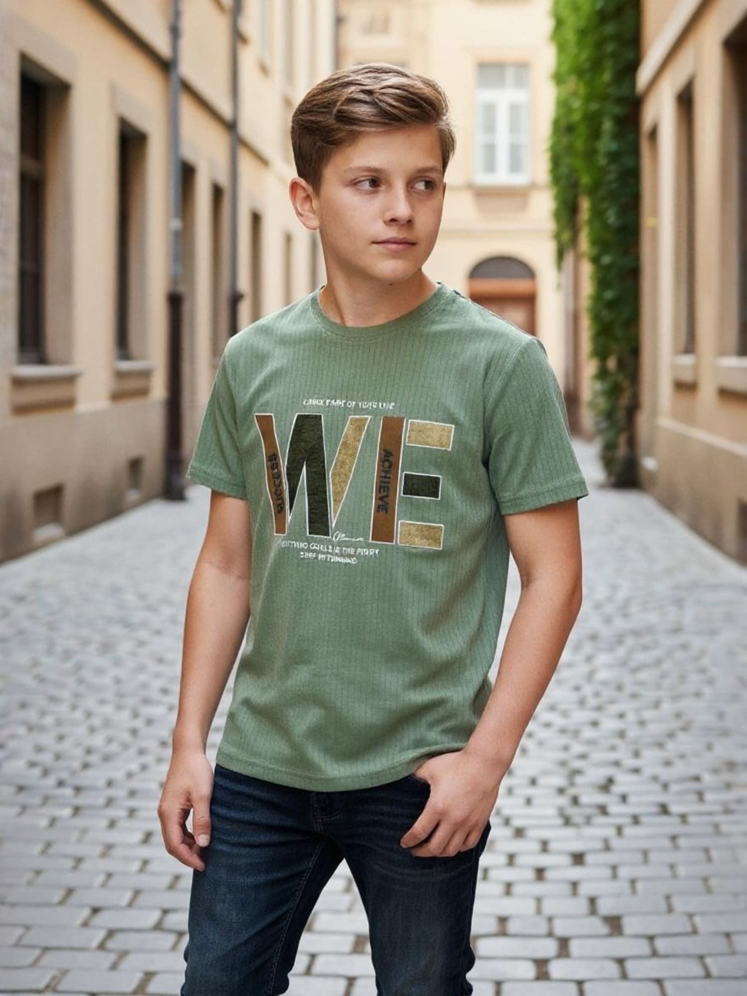 GREEN REGULAR T-SHIRT