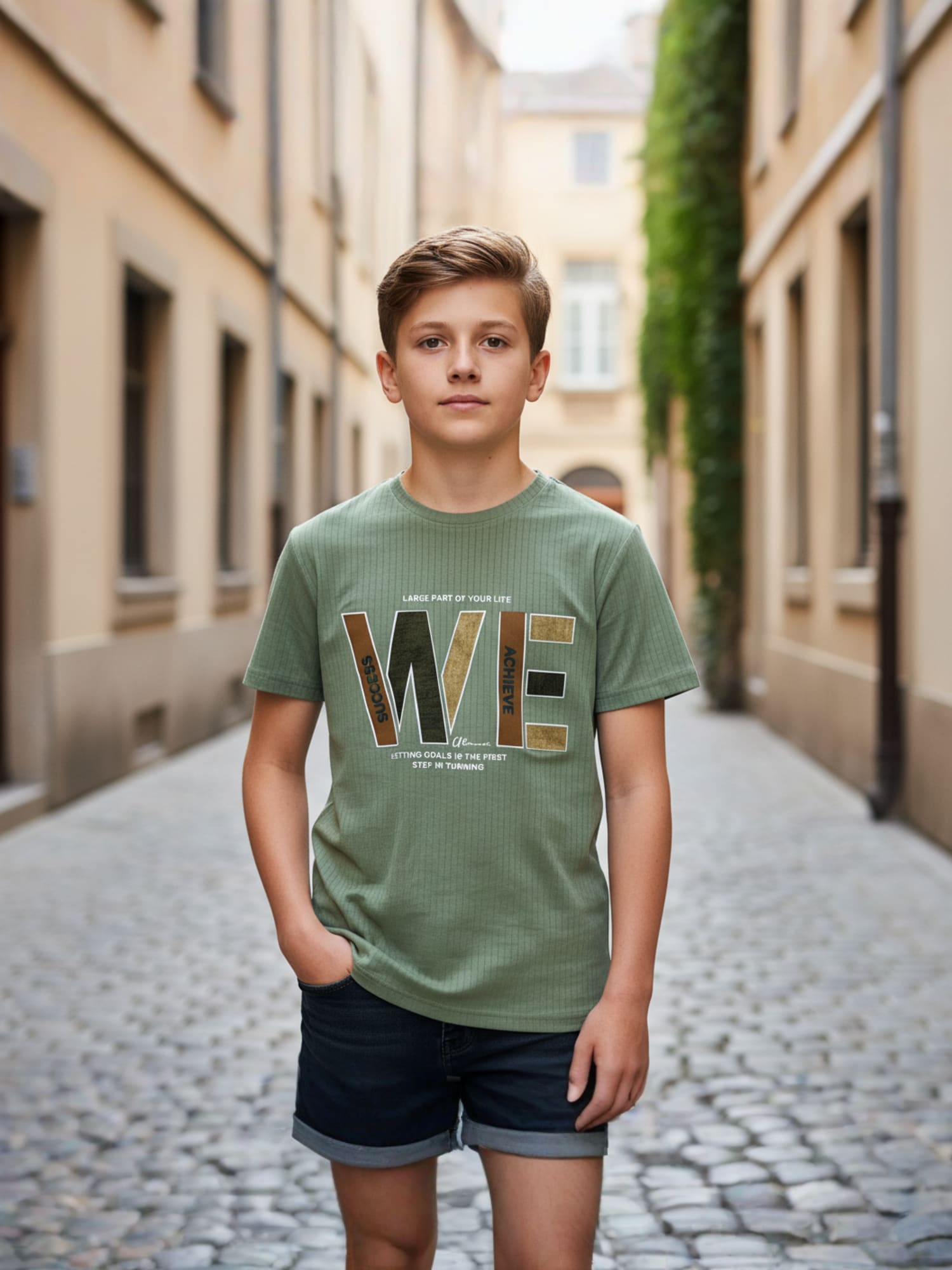 GREEN REGULAR T-SHIRT