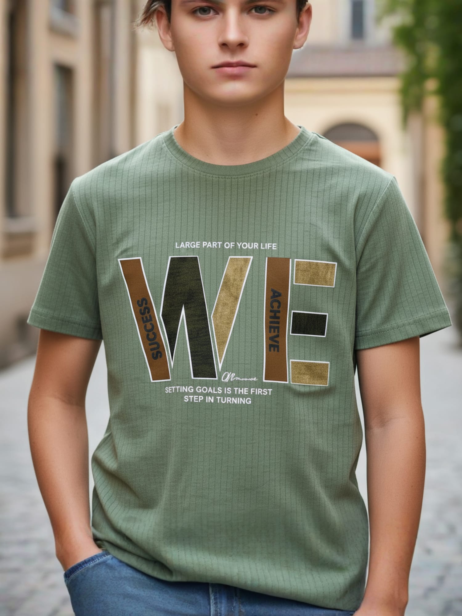 GREEN REGULAR T-SHIRT