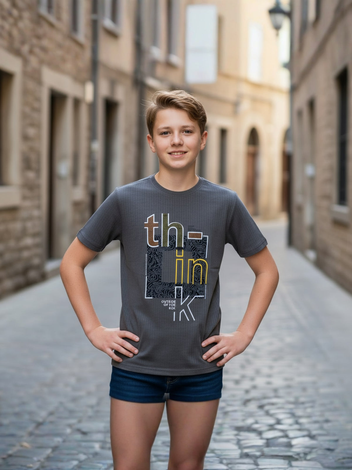 CHARCOAL REGULAR T-SHIRT