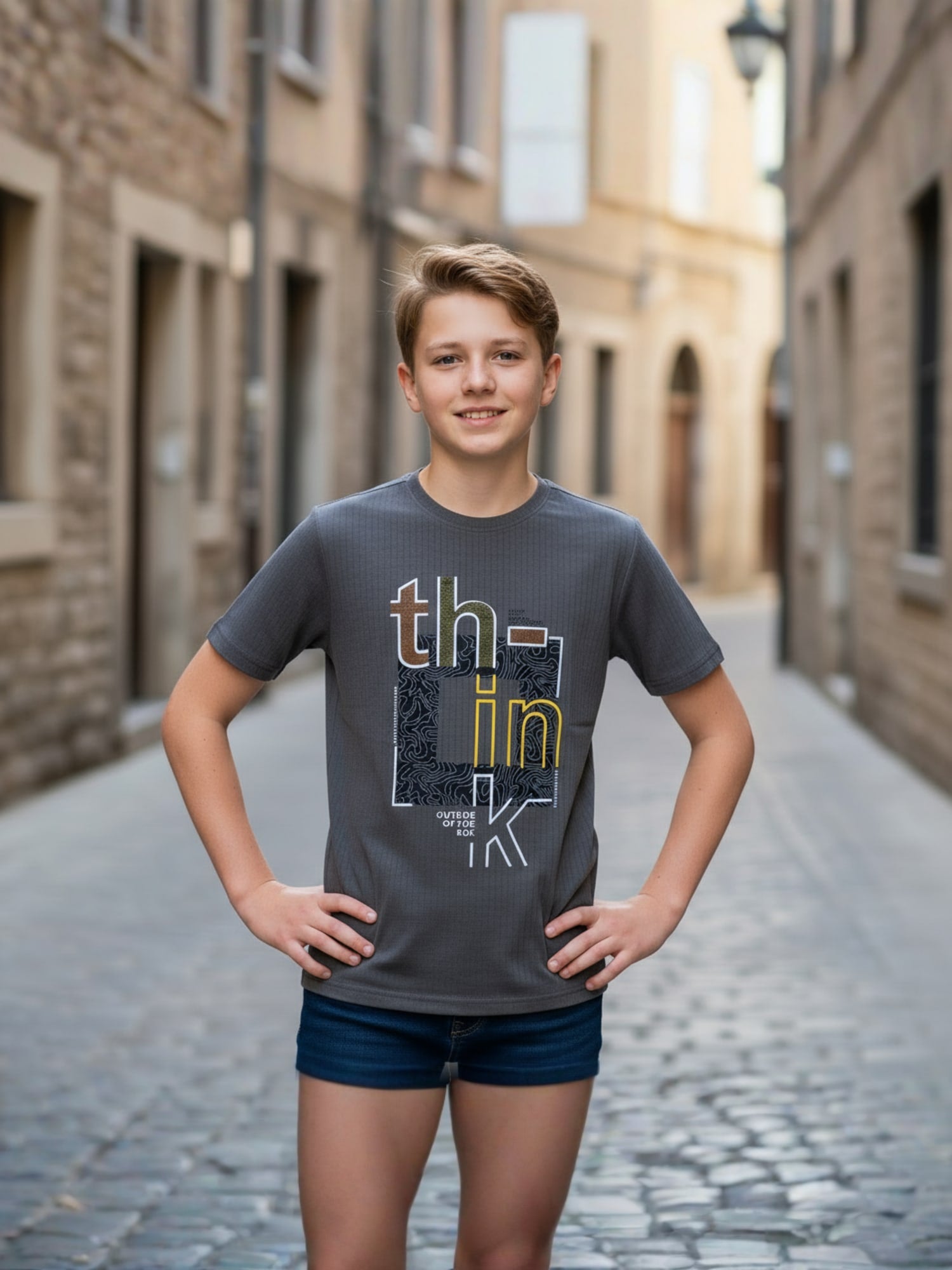 CHARCOAL REGULAR T-SHIRT