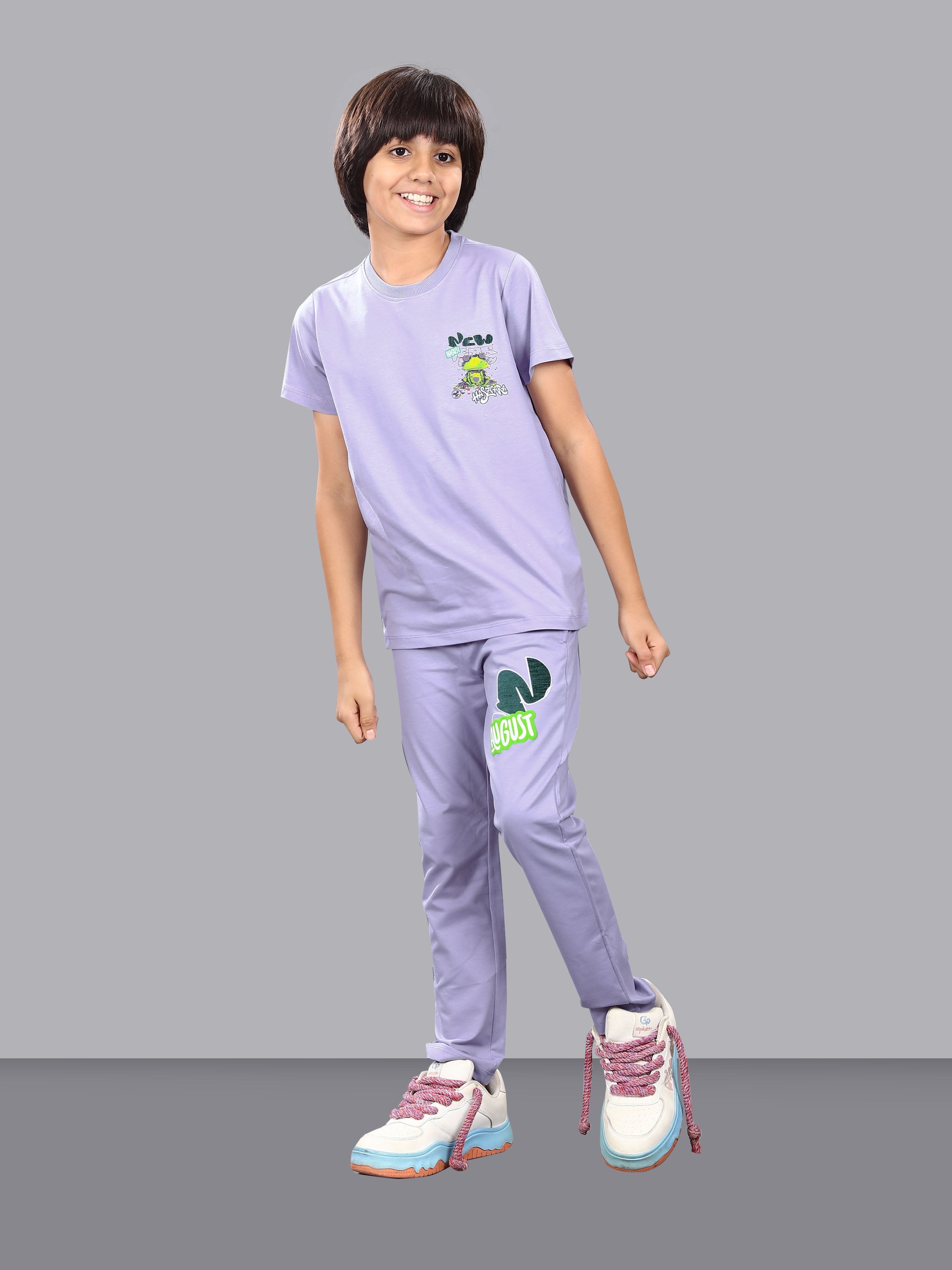 LAVENDER FULL PANT CO-ORDS WITH A TOUCH OF CLASS