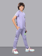 LAVENDER FULL PANT CO-ORDS WITH A TOUCH OF CLASS