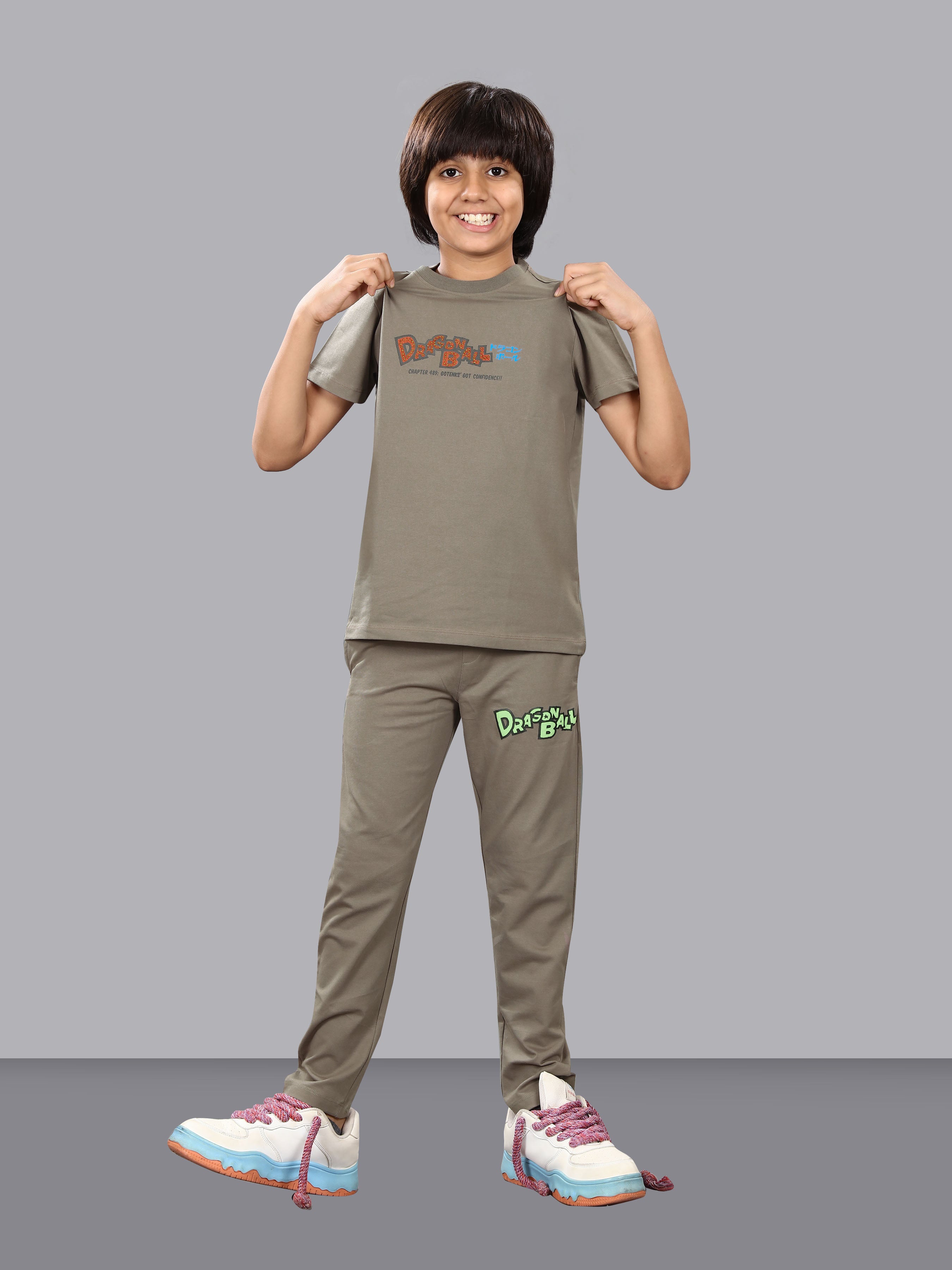 DARK GREY FULL PANT CO-ORDS WITH A TOUCH OF CLASS