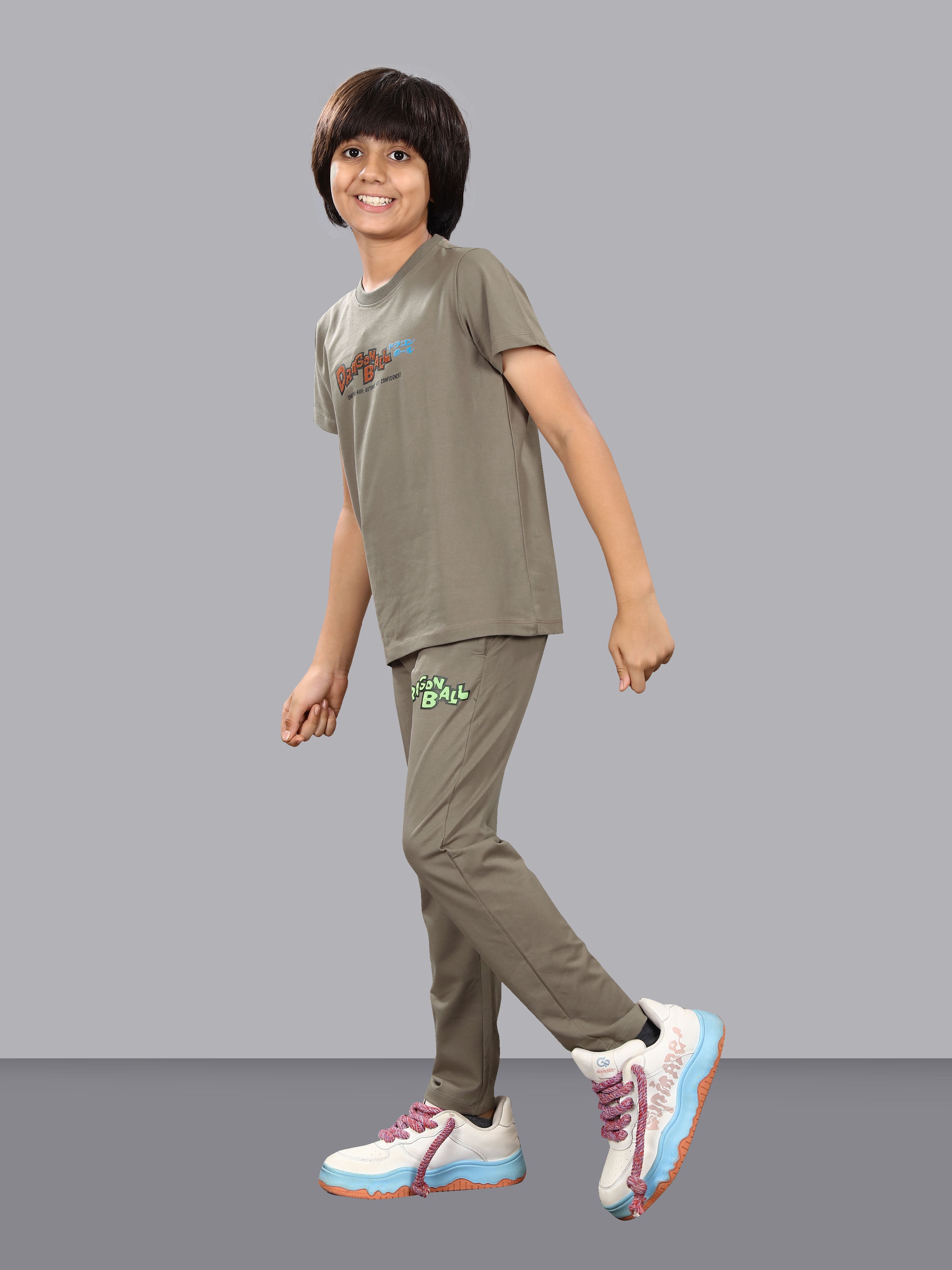 DARK GREY FULL PANT CO-ORDS WITH A TOUCH OF CLASS