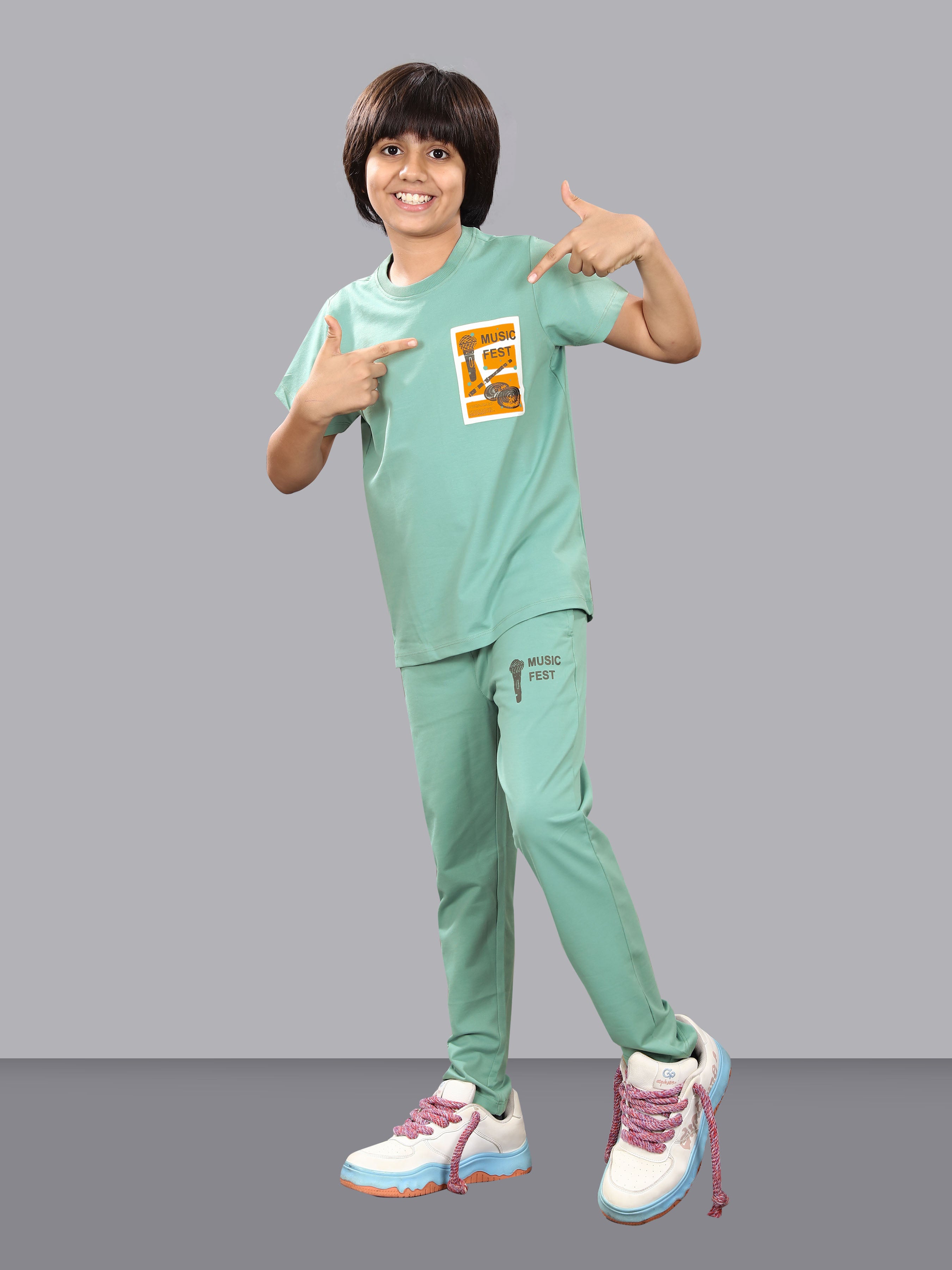 MINT GREEN FULL PANT CO-ORDS WITH A TOUCH OF CLASS