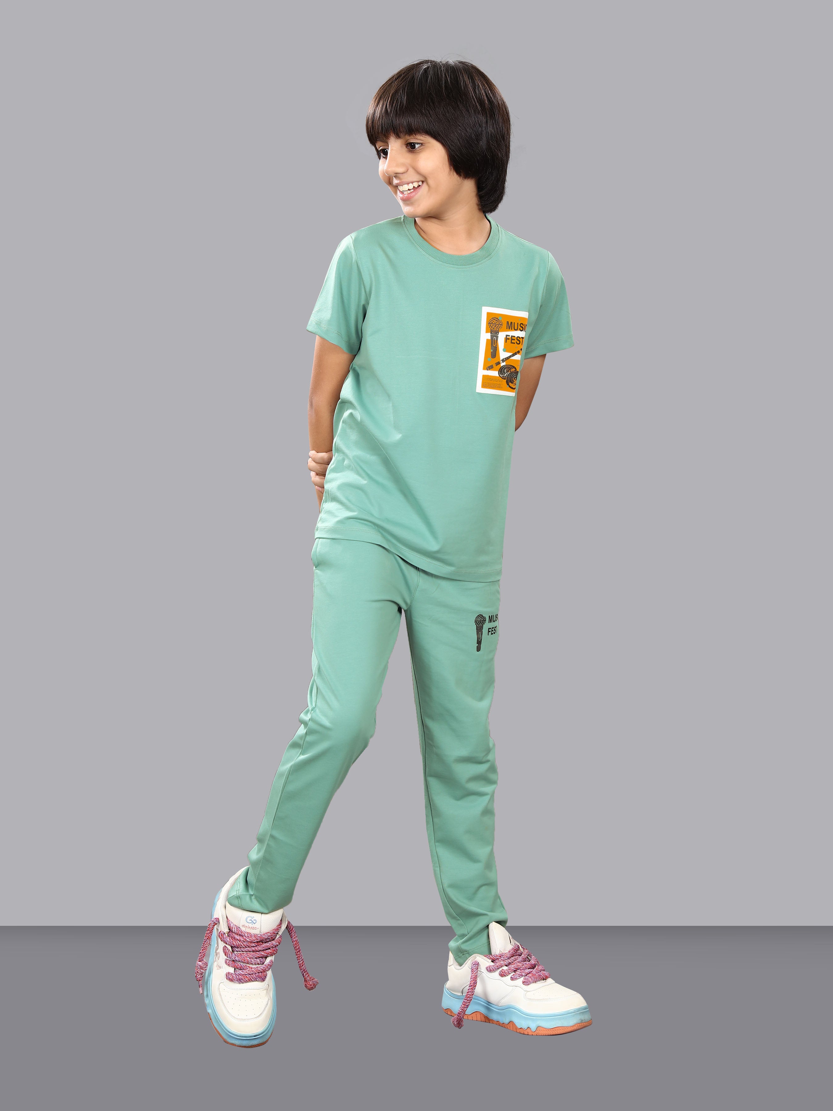 MINT GREEN FULL PANT CO-ORDS WITH A TOUCH OF CLASS