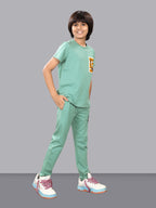 MINT GREEN FULL PANT CO-ORDS WITH A TOUCH OF CLASS