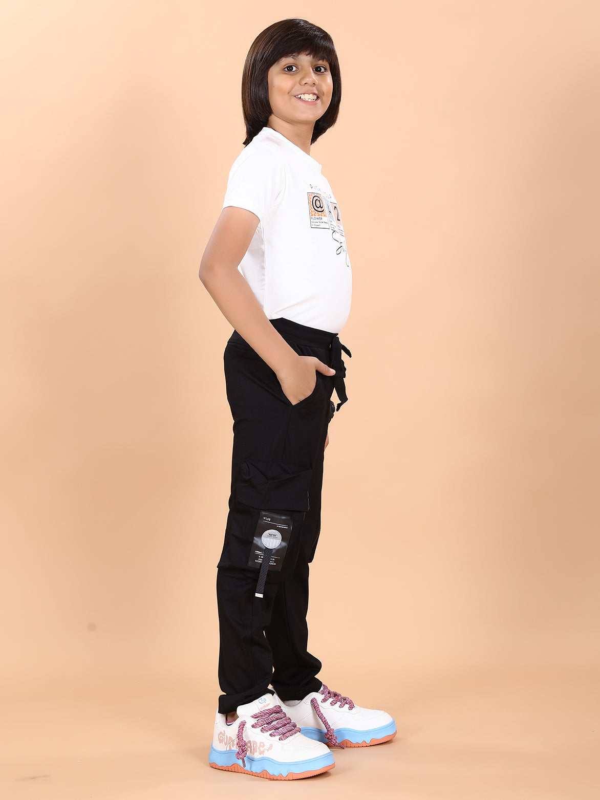 BLACK TENCIL CARGO PANT