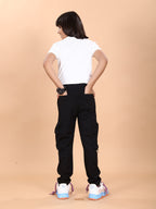 BLACK TENCIL CARGO PANT