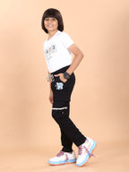 BLACK 4 WAY LYCRA CARGO PANT