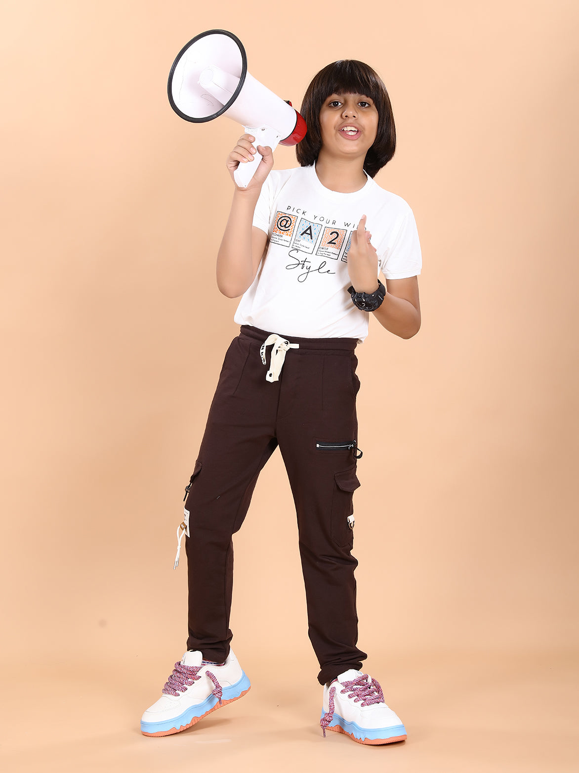 COFFEE 4 WAY LYCRA CARGO PANT