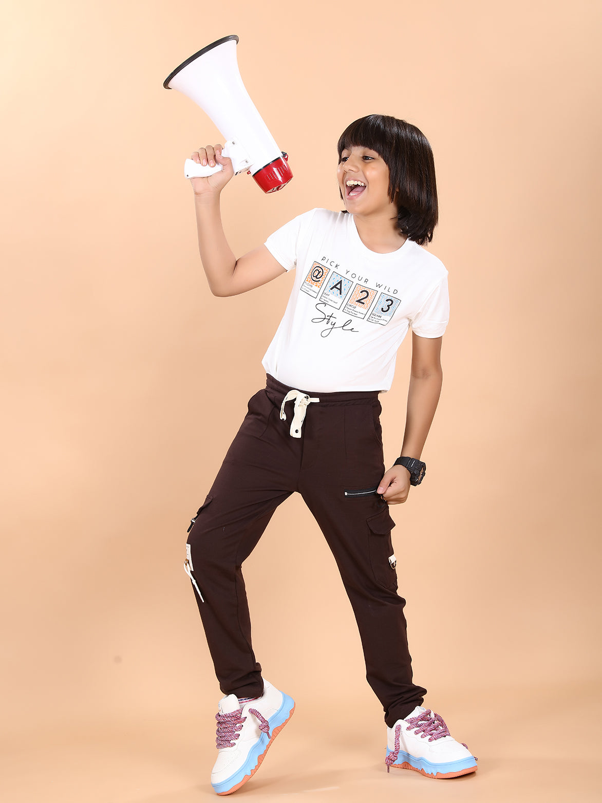 COFFEE 4 WAY LYCRA CARGO PANT