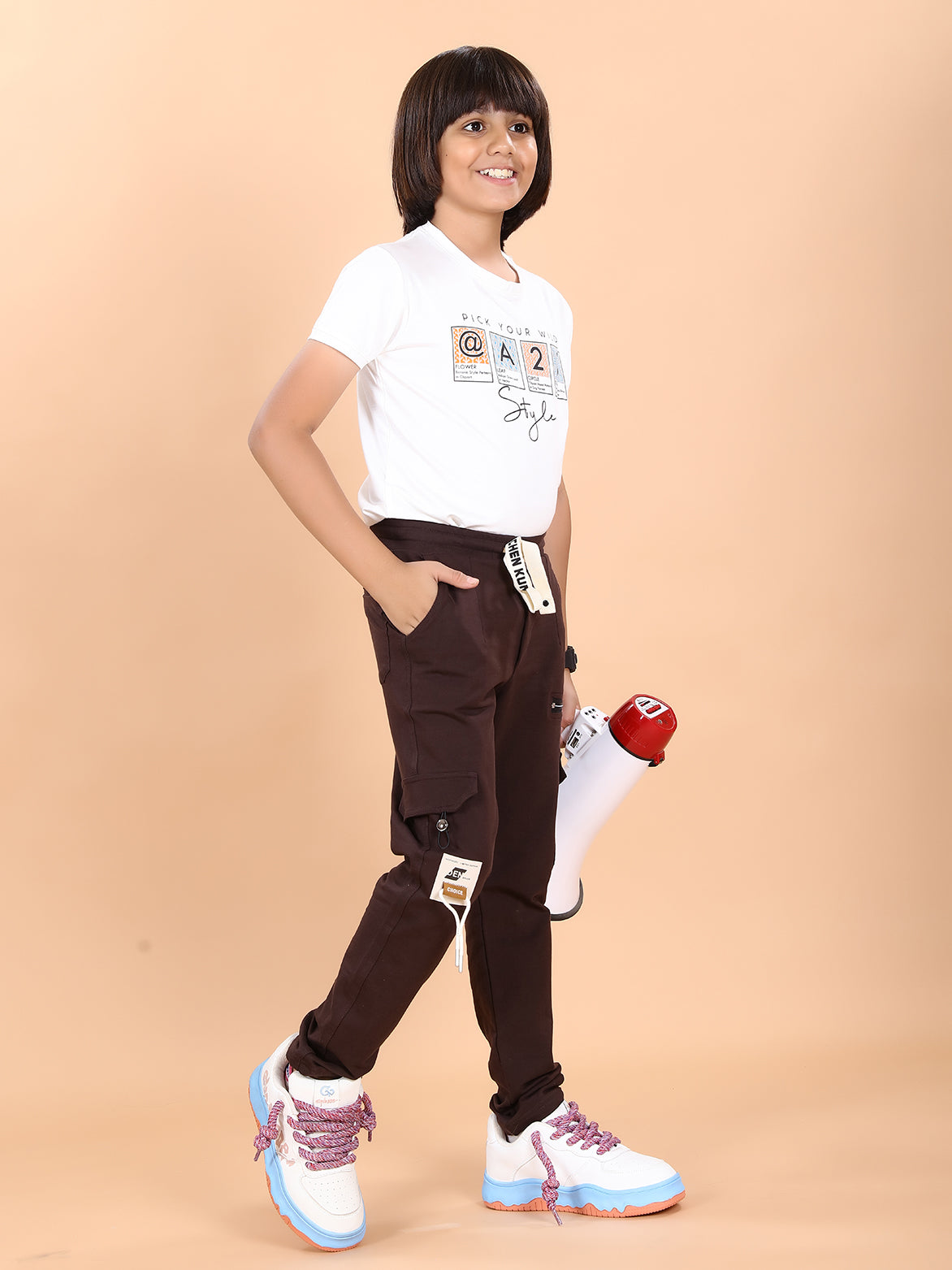 COFFEE 4 WAY LYCRA CARGO PANT