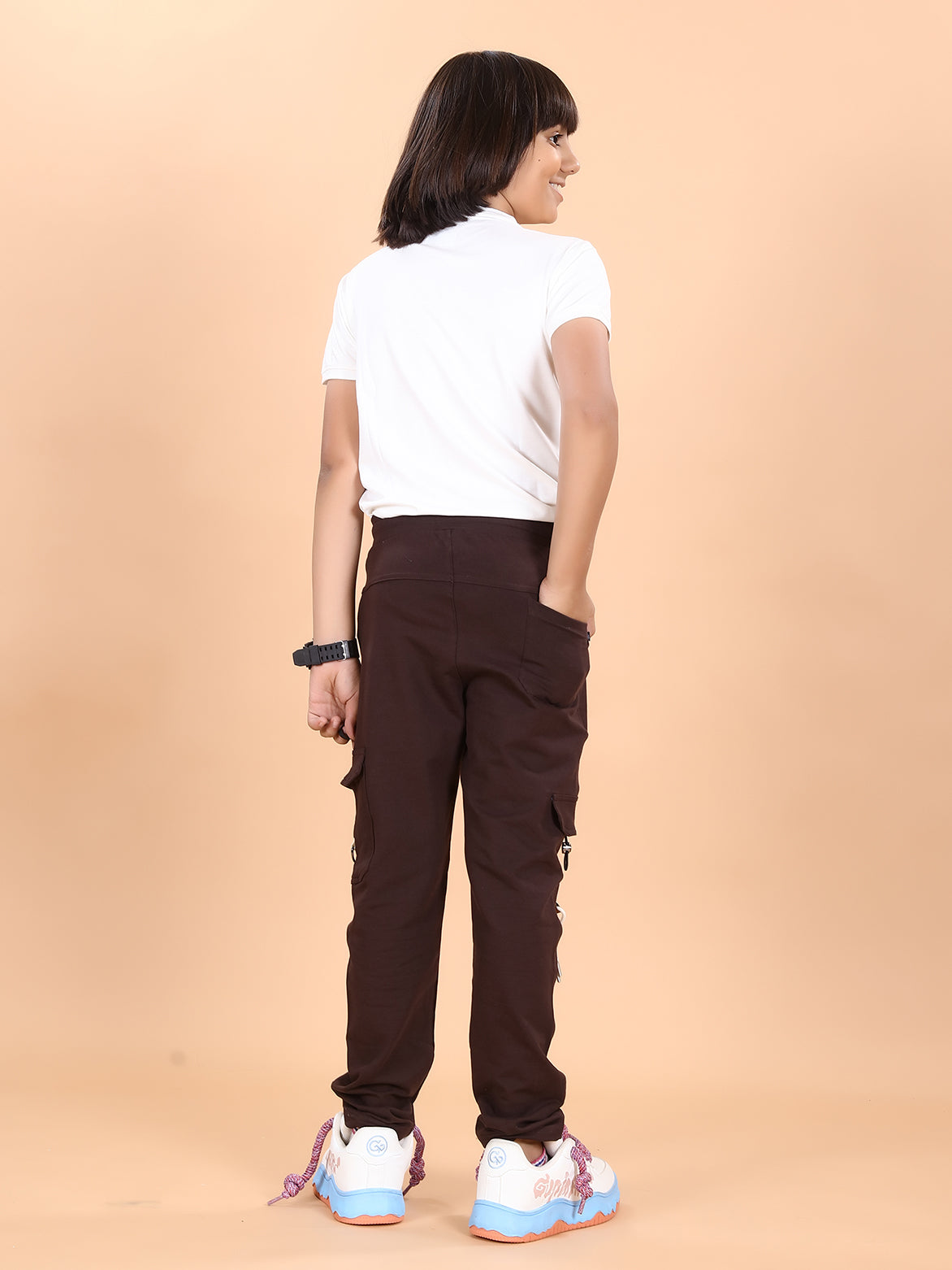 COFFEE 4 WAY LYCRA CARGO PANT