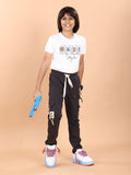 DARK GREY 4 WAY LYCRA CARGO PANT
