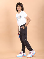 DARK GREY 4 WAY LYCRA CARGO PANT