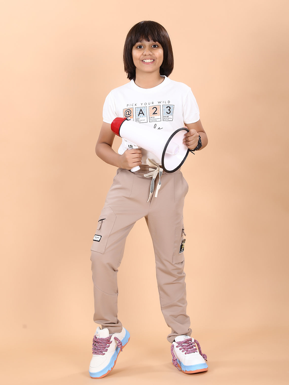 KHAKHI 4 WAY LYCRA CARGO PANT