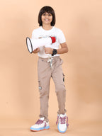 KHAKHI 4 WAY LYCRA CARGO PANT