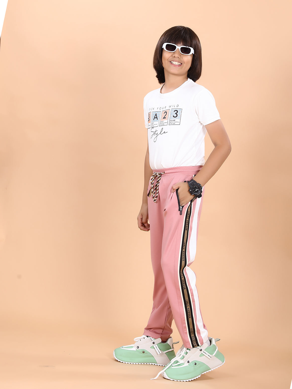 PEACH TENCIL TRACK PANT