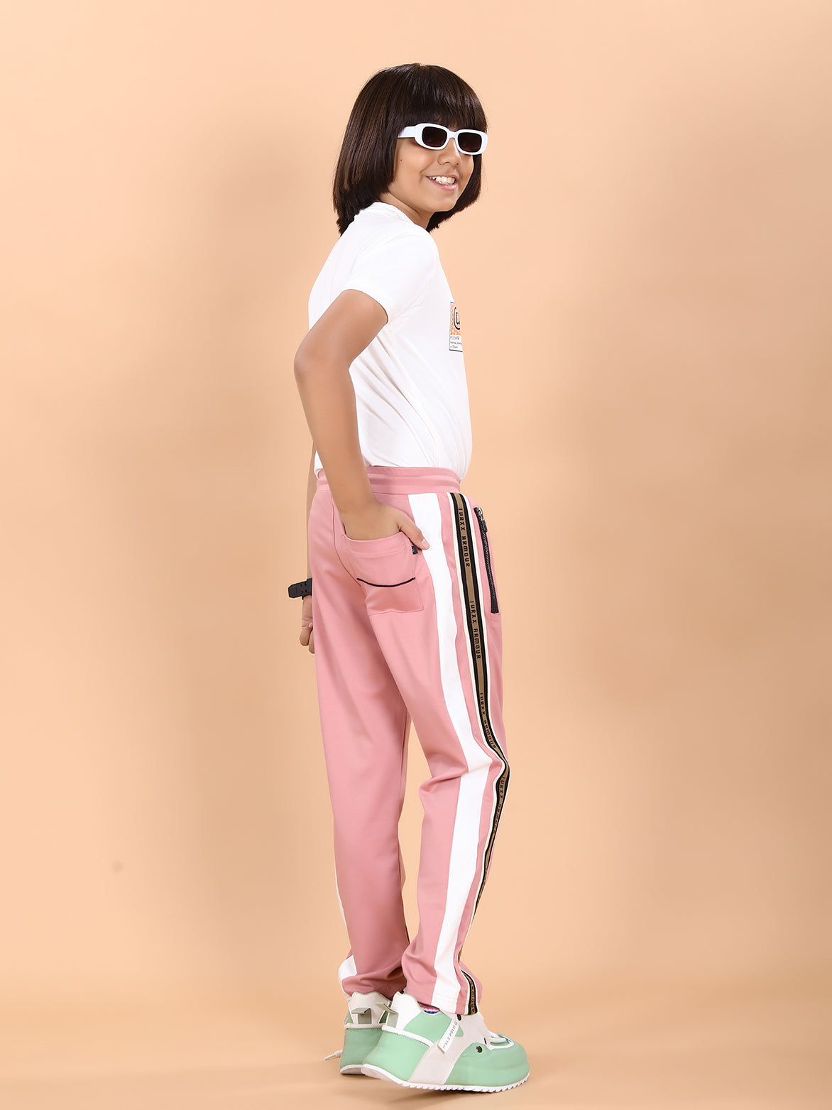 PEACH TENCIL TRACK PANT