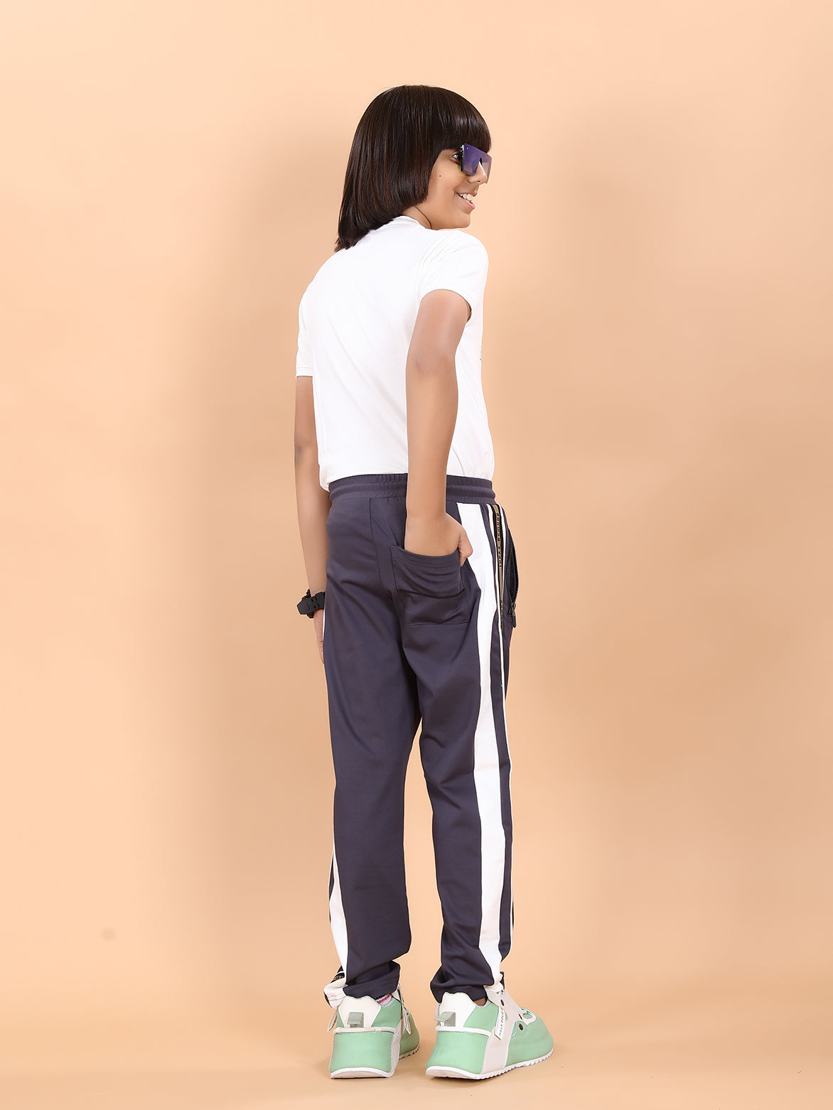 DARK GREY TENCIL TRACK PANT