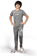 DARK GREY BIOGOLD FABRIC - LIGHTWEIGHT - STYLISH FULL PANT SET