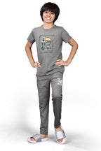 DARK GREY BIOGOLD FABRIC - LIGHTWEIGHT - STYLISH FULL PANT SET