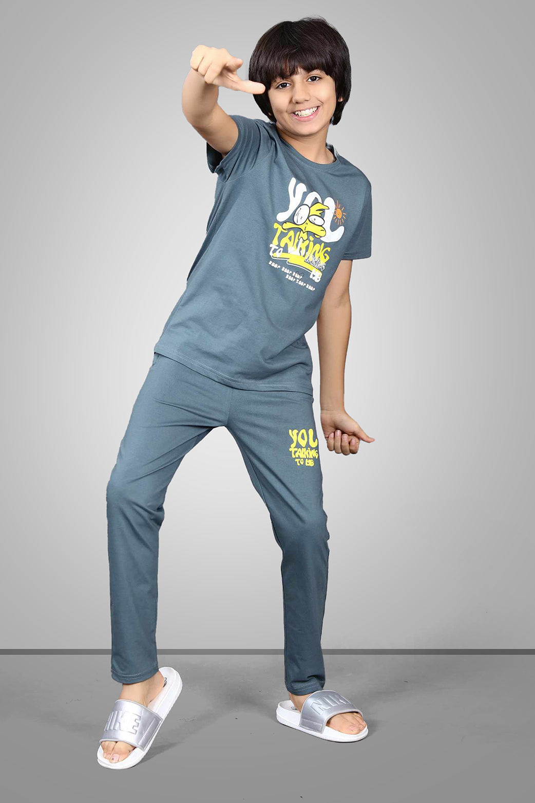 FOREST GREEN BIOGOLD FABRIC - LIGHTWEIGHT - STYLISH FULL PANT SET