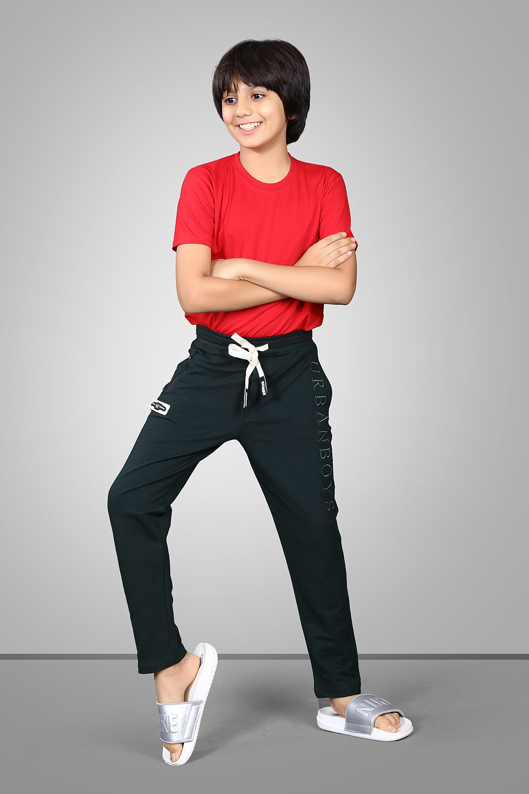 GREEN FOUR WAY LYCRA TRACKPANT