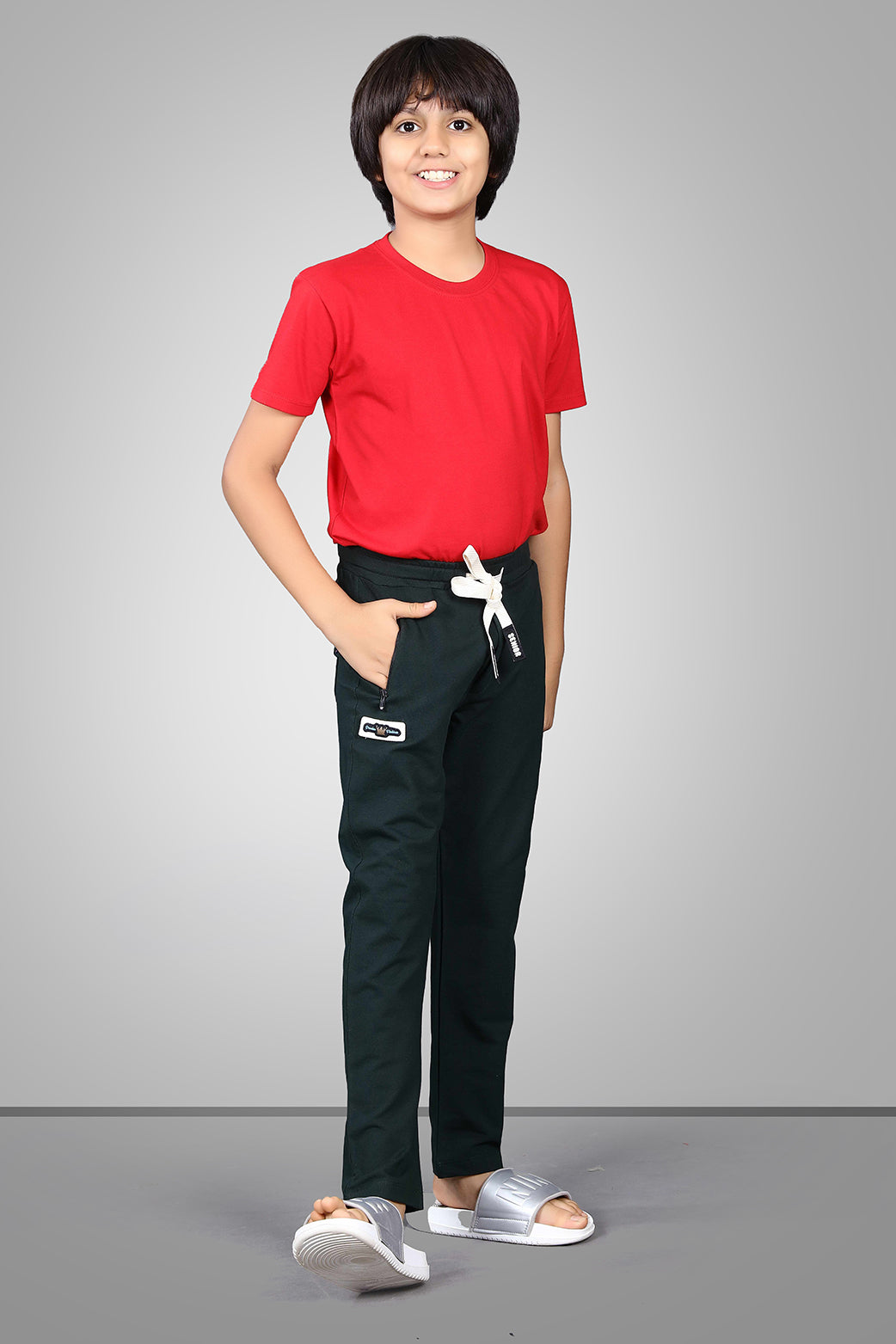 GREEN FOUR WAY LYCRA TRACKPANT