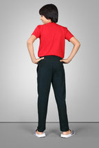 GREEN FOUR WAY LYCRA TRACKPANT