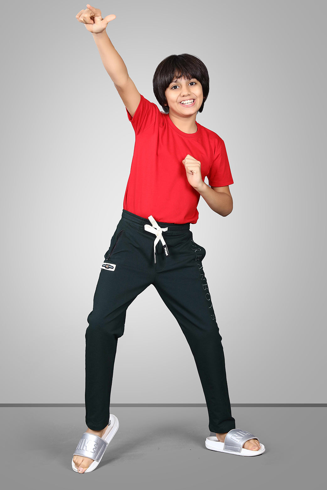 GREEN FOUR WAY LYCRA TRACKPANT