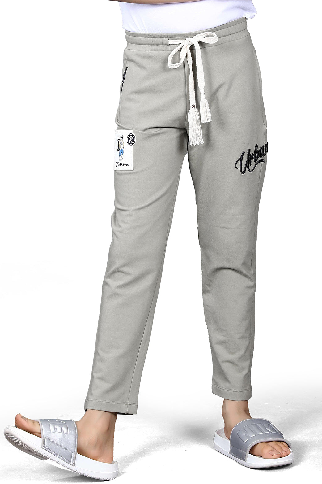 KHAKHI FOUR WAY LYCRA  TRACKPANT