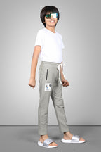 KHAKHI FOUR WAY LYCRA  TRACKPANT
