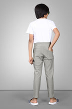 KHAKHI FOUR WAY LYCRA  TRACKPANT