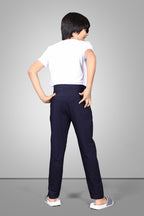 NAVY BLUE FOUR WAY LYCRA TRACKPANT