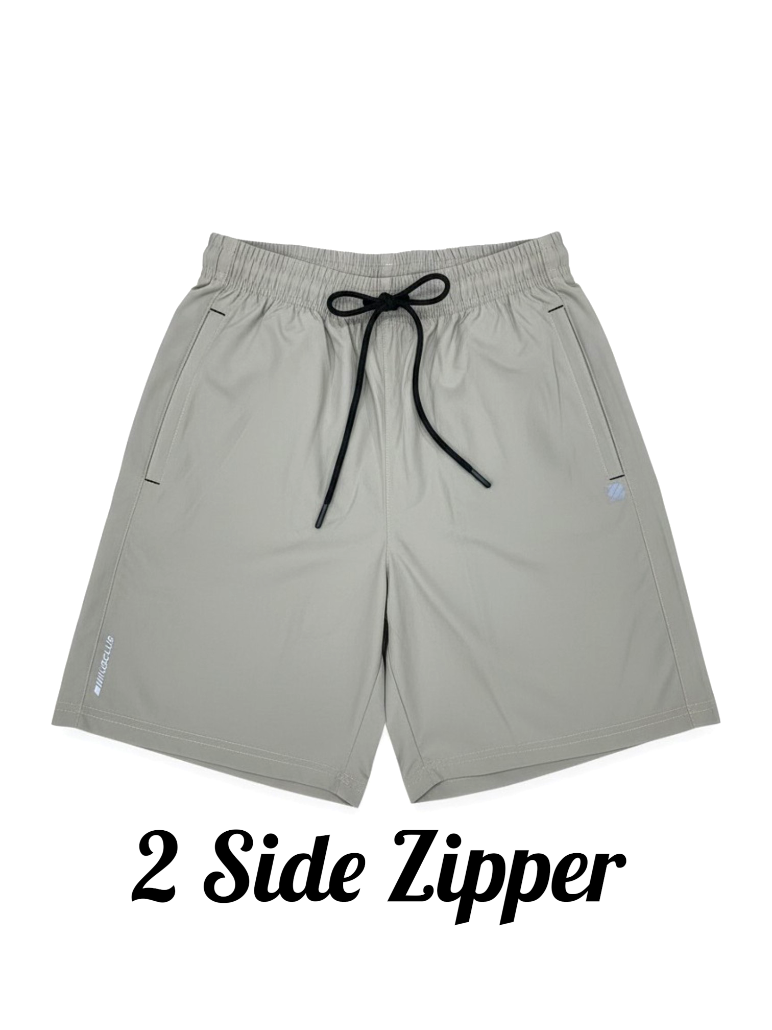 BEIGE NS LYCRA SPORTS SHORTS
