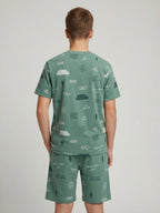 LIGHT GREEN CO ORD SET SHORTS