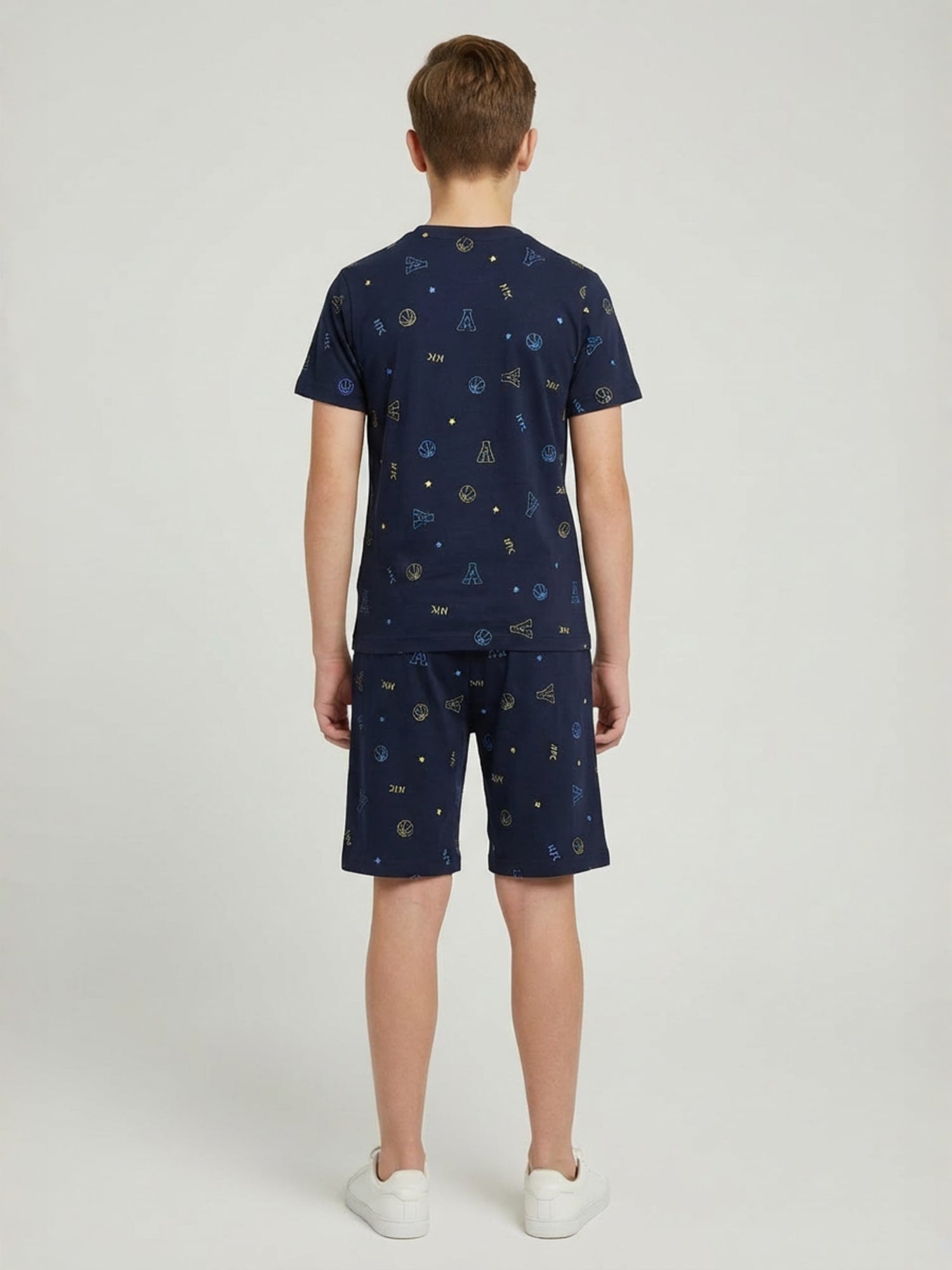 NAVY BLUE CO ORD SET SHORTS