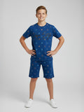 DENIM CO ORD SET SHORTS