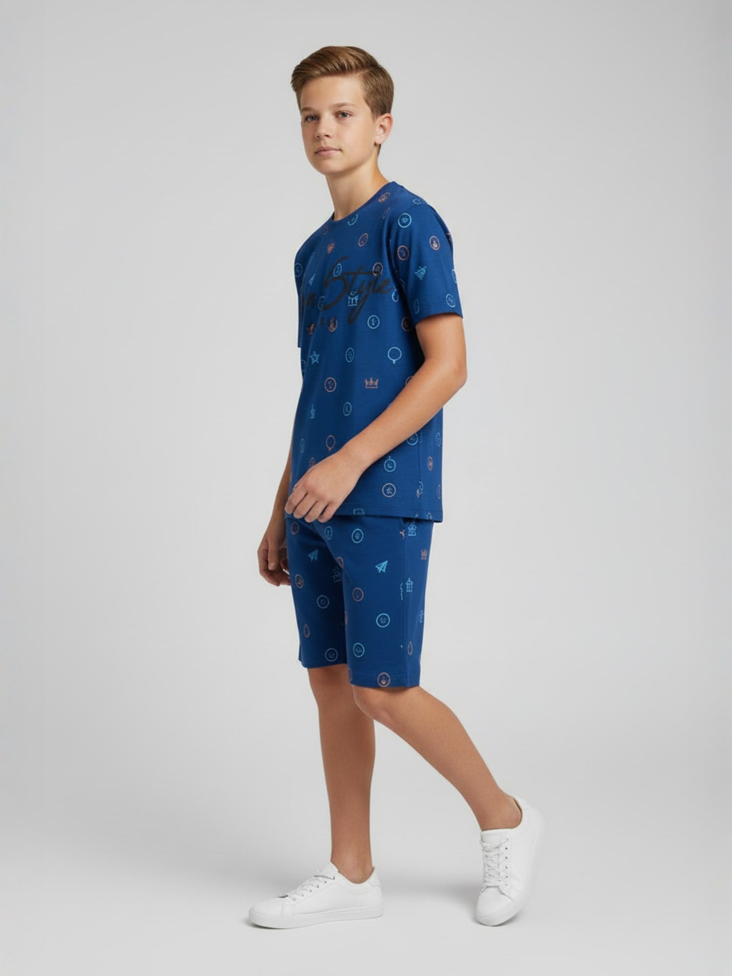 DENIM CO ORD SET SHORTS