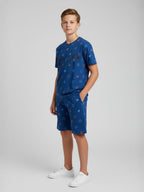 DENIM CO ORD SET SHORTS