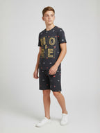 DARK GREY CO ORD SET SHORTS