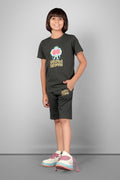 DARK GREY CO ORD SET SHORTS